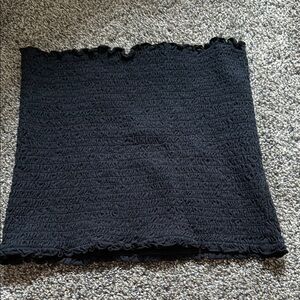 SO Black Smocked Tube Top